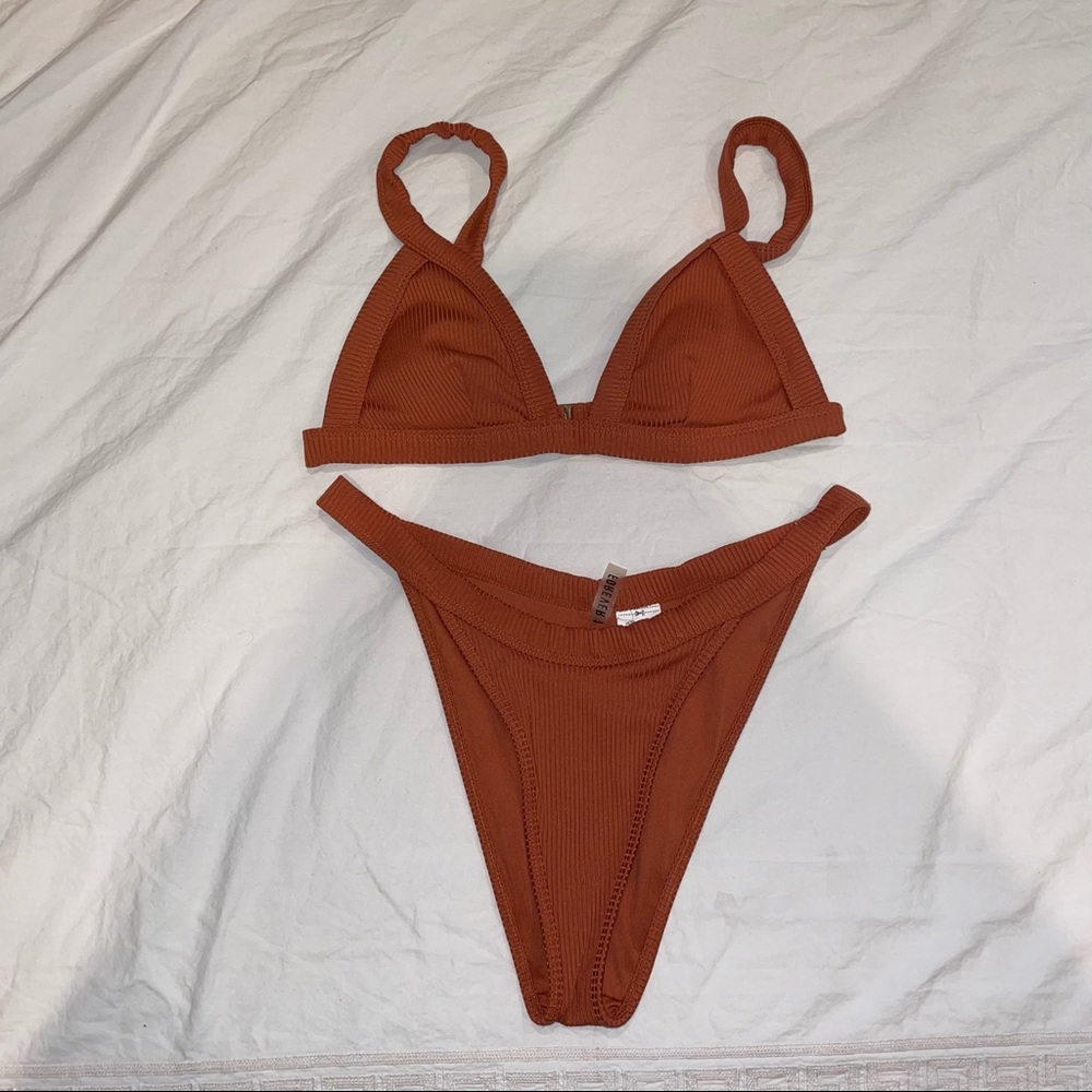 orange bikini